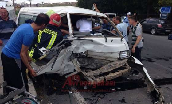 Çorlu'da Kaza: 4 Yaralı