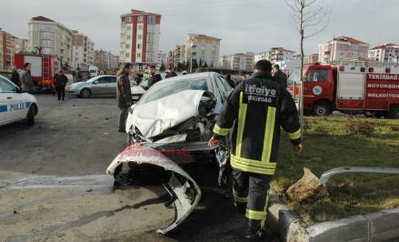 Çorlu'da Kaza: 4 Yaralı