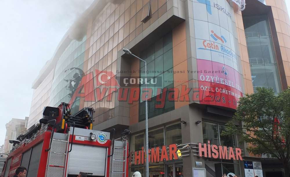 İş Merkezinde Ki Yangın Korkuttu