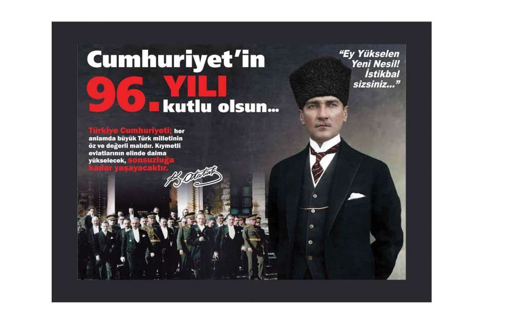 29 Ekim Cumhuriyet Bayramı Kutlu Olsun