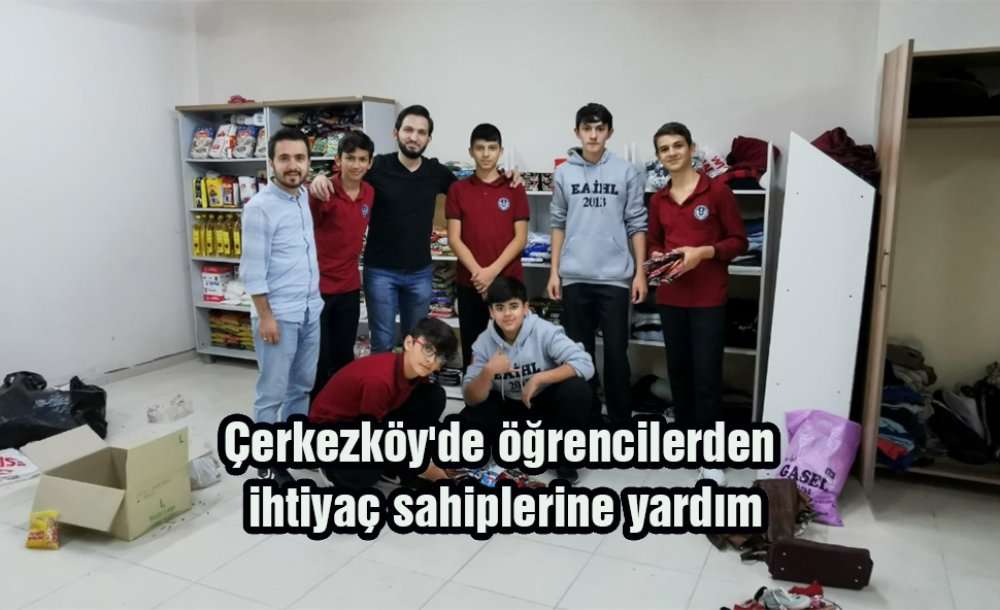 Çerkezköy'de Öğrencilerden Ihtiyaç Sahiplerine Yardım