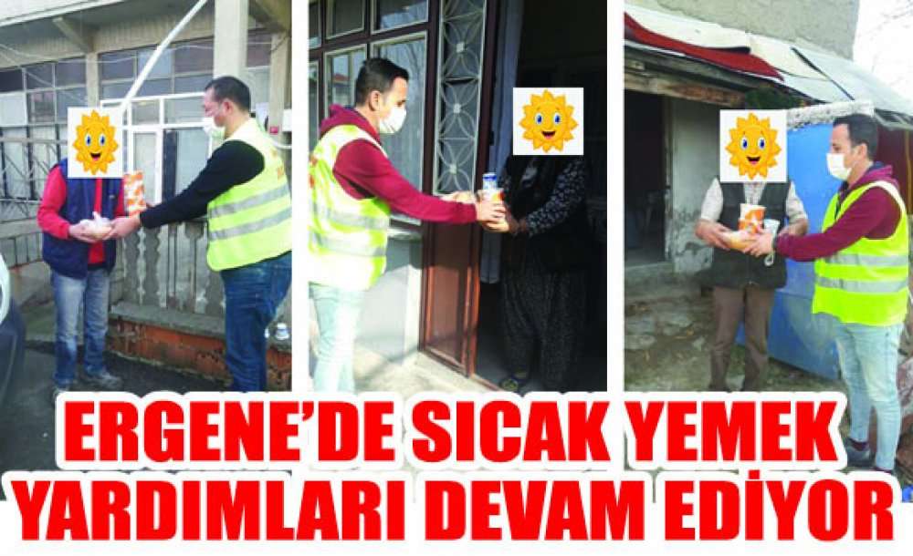 Ergene De Sicak Yemek Yardimlari Devam Ediyor
