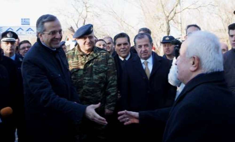 Yunanistan Başbakanı Samaras, Türk - Yunan Sınırında
